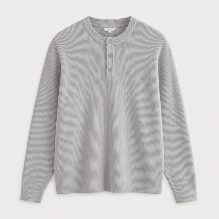 Long-Sleeve Henley Shirt